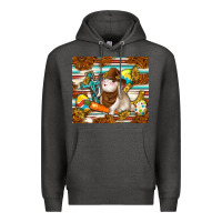 Charcoal Heather western bunny Premium Hoodie - TumblerDesignByShophia
