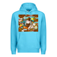Ocean Blue western bunny Premium Hoodie - TumblerDesignByShophia