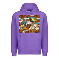Purple western bunny Premium Hoodie - TumblerDesignByShophia