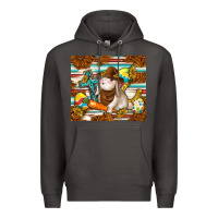 Smoke western bunny Premium Hoodie - TumblerDesignByShophia
