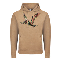 Vintage Coffee Pteranodon Vintage Hoodie - LillyAllenDesigns