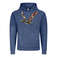 Vintage Denim Pteranodon Vintage Hoodie - LillyAllenDesigns