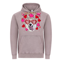 Vintage Zinc valentine's day  white shepherd Vintage Hoodie - RanaPortraitStore