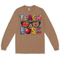 Toasted Coconut teach like a boss Long Sleeve Tee - NancyCooperArtShop
