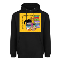 Black life is better with cats and books Heavyweight Hoodie - TumblerDesignByShophia