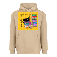 Mushroom life is better with cats and books Heavyweight Hoodie - TumblerDesignByShophia