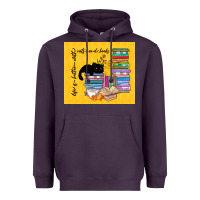 Plum life is better with cats and books Heavyweight Hoodie - TumblerDesignByShophia