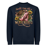 Navy shouldve come with a warning boots  cowboy Heavyweight Sweatshirt - NancyCooperArtShop