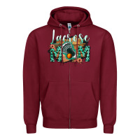 Burgundy Lacrose Mom Zipper Hoodie - Bettercallsaul