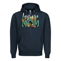 Navy Lacrose Mom Zipper Hoodie - Bettercallsaul