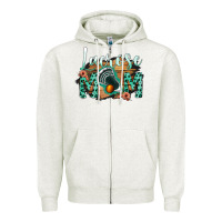 Oatmeal Heather Lacrose Mom Zipper Hoodie - Bettercallsaul