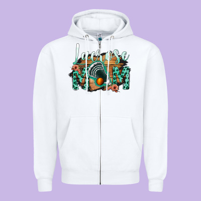 Lacrose Mom Zipper Hoodie Designed By Bettercallsaul