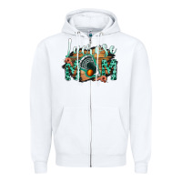 White Lacrose Mom Zipper Hoodie - Bettercallsaul
