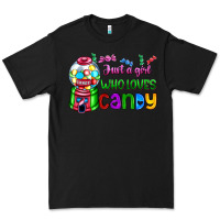 Black just a girl who loves candy Premium Tee - AdoDesignShop