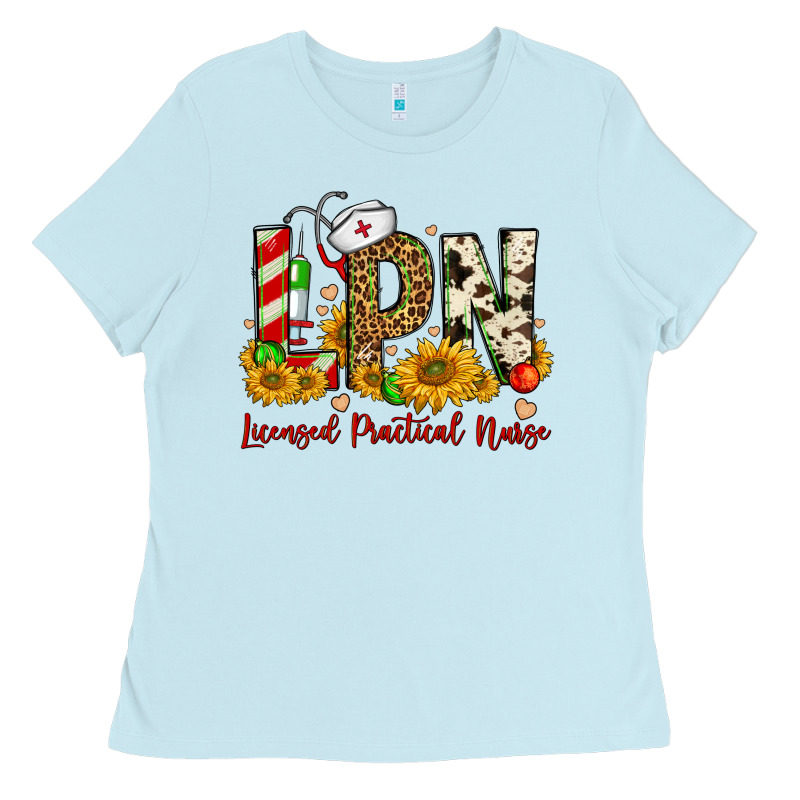 Christmas Lpn Licensed Practical Nurse Ladies Tee by FaDigitalArtStudio | Teevron