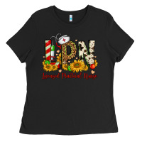 Black christmas lpn licensed practical nurse Ladies Tee - FaDigitalArtStudio