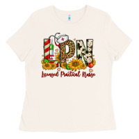 Bone christmas lpn licensed practical nurse Ladies Tee - FaDigitalArtStudio