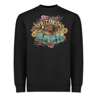 Black southern nana western flowers Heavyweight Sweatshirt - NancyCooperArtShop