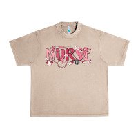 French Oak nurse breast cancer awareness Urban Heavy Tee - MaliasSmallBusiness