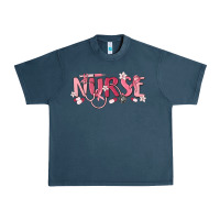 Midnight Navy nurse breast cancer awareness Urban Heavy Tee - MaliasSmallBusiness