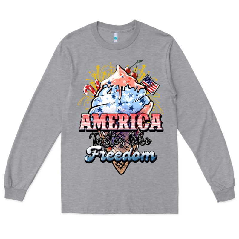 America Ice Cream Long Sleeve Tee by NancyCooperArtShop | Teevron