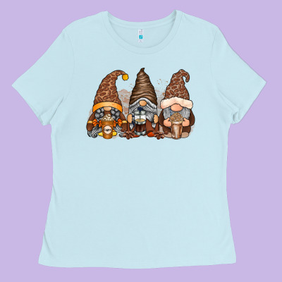 Coffee Gnomes Ladies Tee Designed By Racoondesign