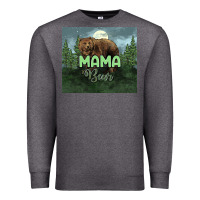 Charcoal Heather Mama bear tumbler Premium Sweatshirt - HowdyJamesFarm