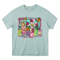 Easter Cross Background Heavy Core Tee | Teevron