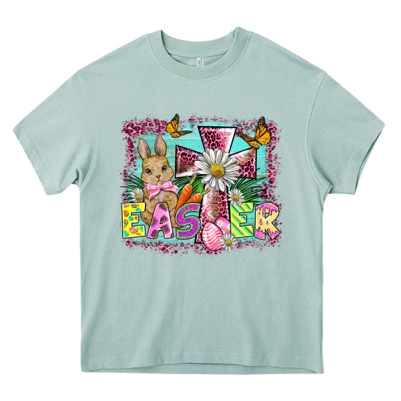 Easter Cross Background Heavy Core Tee by BarkalooDesign | Teevron