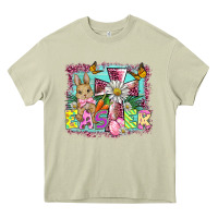 Mossy easter cross background Heavy Core Tee - BarkalooDesign