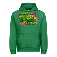 Emerald Loads of luck St. Patricks Day Urban Hoodie - FaDigitalArtStudio