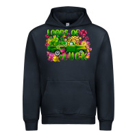 Navy Loads of luck St. Patricks Day Urban Hoodie - FaDigitalArtStudio