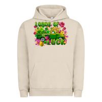Pigment French Oak Loads of luck St. Patricks Day Urban Hoodie - FaDigitalArtStudio