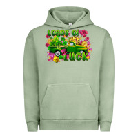 Pigment Oil Green Loads of luck St. Patricks Day Urban Hoodie - FaDigitalArtStudio