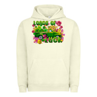 Pigment Pistachio Loads of luck St. Patricks Day Urban Hoodie - FaDigitalArtStudio