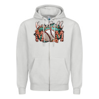 Dove Grey Baseball Mom Zipper Hoodie - Bettercallsaul