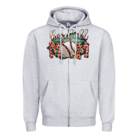 Heather Grey Baseball Mom Zipper Hoodie - Bettercallsaul