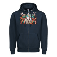 Navy Baseball Mom Zipper Hoodie - Bettercallsaul