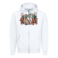 White Baseball Mom Zipper Hoodie - Bettercallsaul