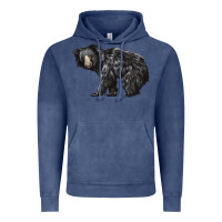 Vintage Denim Sloth Bear Vintage Hoodie - LillyAllenDesigns
