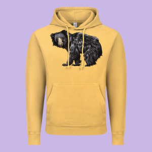 Sloth Bear Vintage Hoodie Designed By Lillyallendesigns