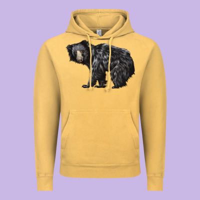 Sloth Bear Vintage Hoodie Designed By Lillyallendesigns