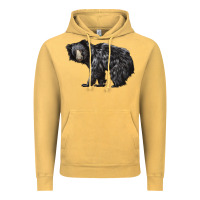 Vintage Mustard Sloth Bear Vintage Hoodie - LillyAllenDesigns