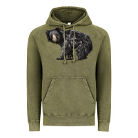 Vintage Olive Sloth Bear Vintage Hoodie - LillyAllenDesigns