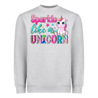 Heather Grey sparkle like a unicorn Heavyweight Sweatshirt - NancyCooperArtShop