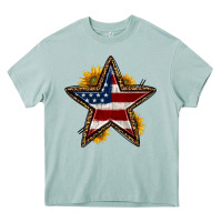 Western 4th Of July Star Heavy Core Tee | Teevron