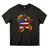 Asphalt western 4th of july star Heavy Core Tee - HRA Design Shop