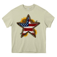 Mossy western 4th of july star Heavy Core Tee - HRA Design Shop