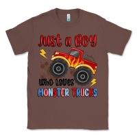 Chestnut just a boy who loves monster trucks Classic Tee - MaliasSmallBusiness