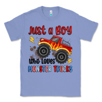 Colony Blue just a boy who loves monster trucks Classic Tee - MaliasSmallBusiness